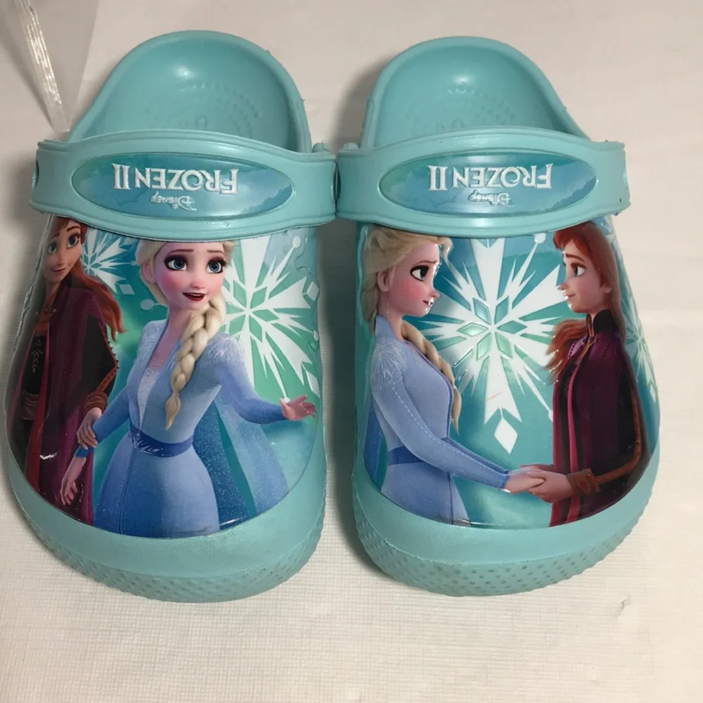Disney Frozen 2 Baby Blue Crocs Clogs Shows Size C10 Children’s